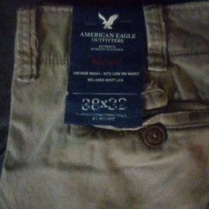 Men's American eagle bootcut khakis